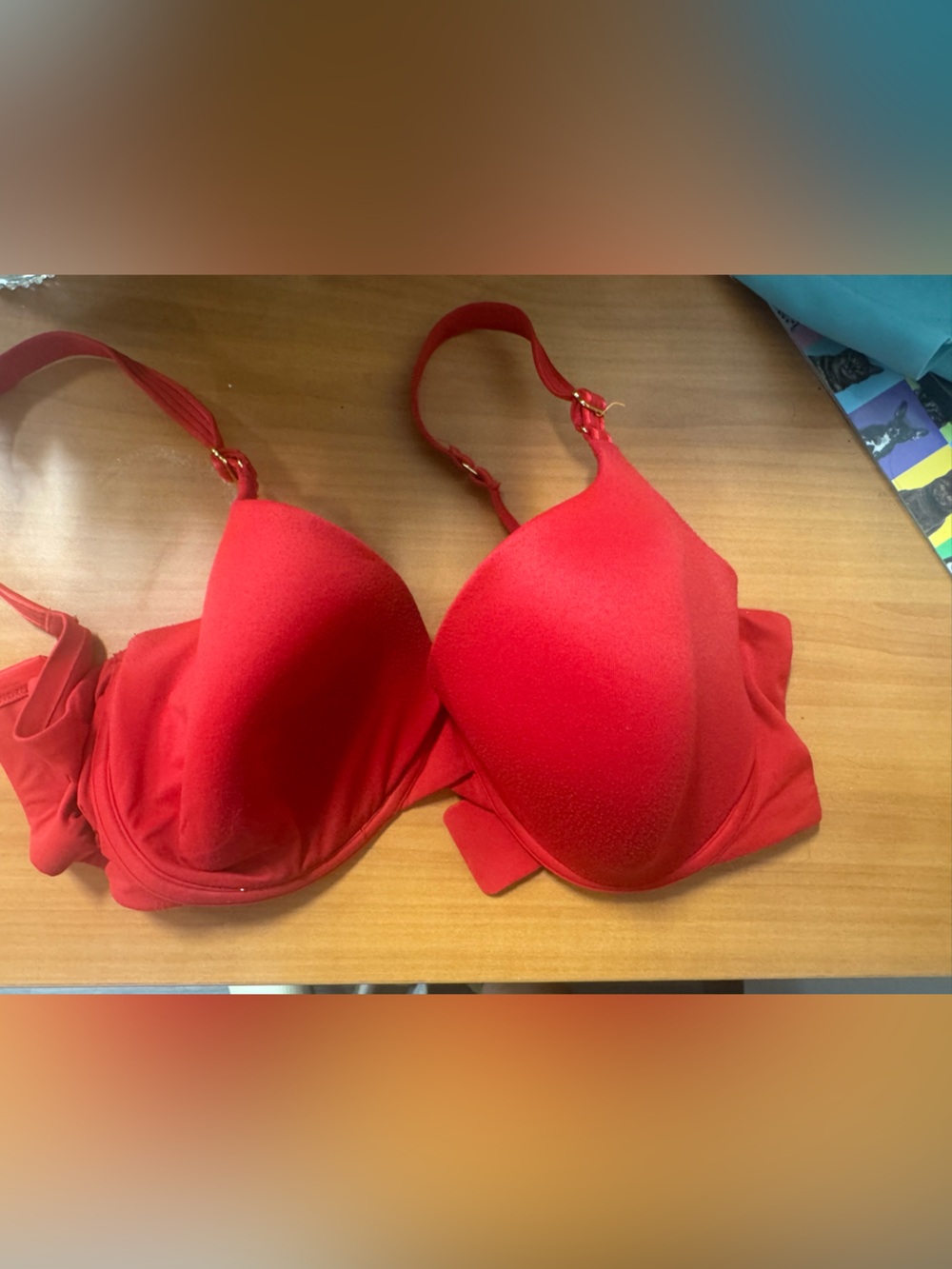 Joy Spun Red T-Shirt Bra with Light Padding - Women Intimates & Sleepwear